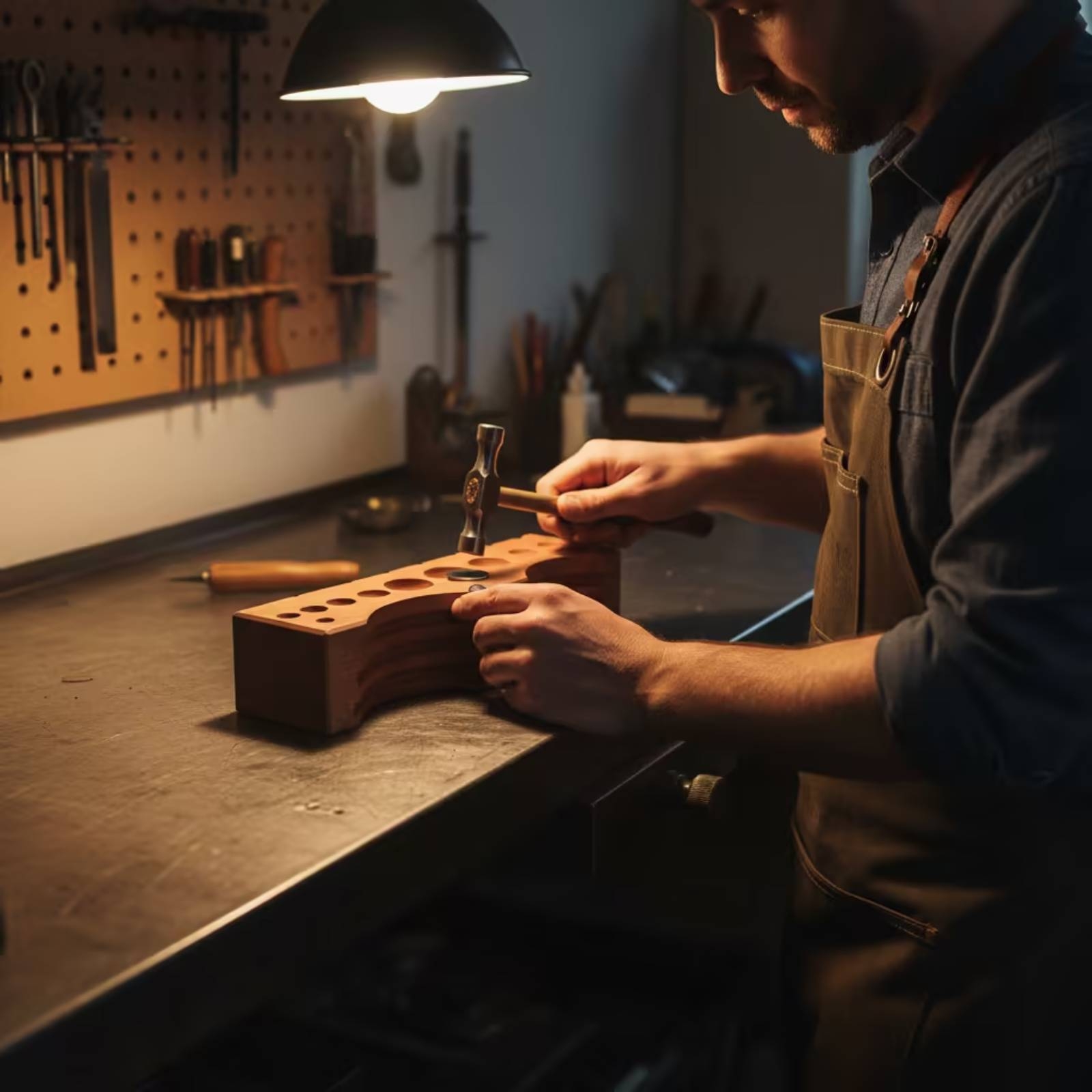 Workshop Tools Wood - Kostka do formowania biżuterii z litego