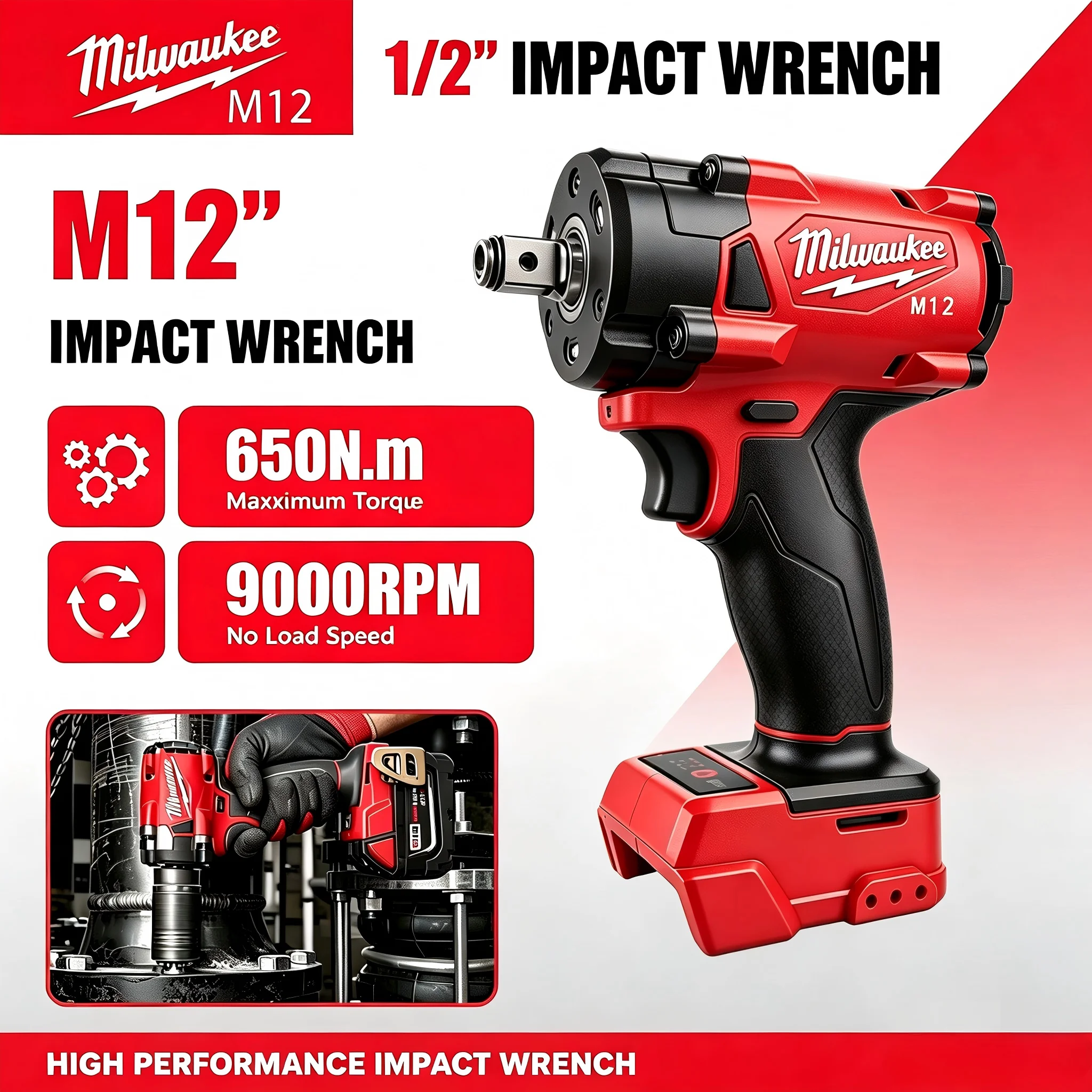 Milwaukee Drill M12 Fuel - Milwaukee M12 1/2' M18 FUEL Bezszczotkowy