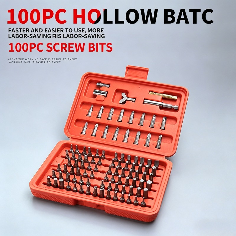 Workshop Tools Uses - Zestaw 100 bitów do wkrętaka, zestaw