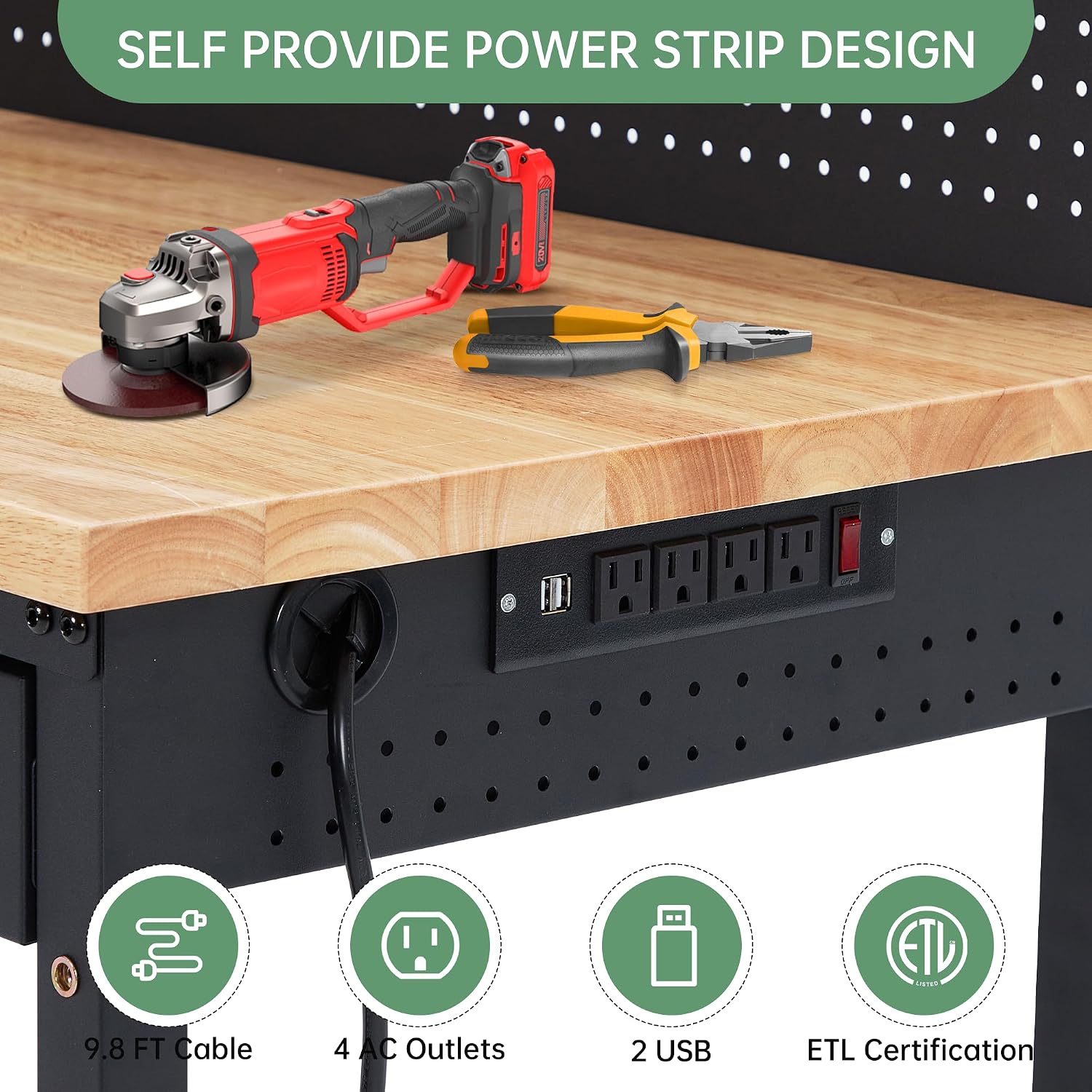 Tacleekii 48x24 cali Regulowan – Workshop Tools Bench recenzja i cena