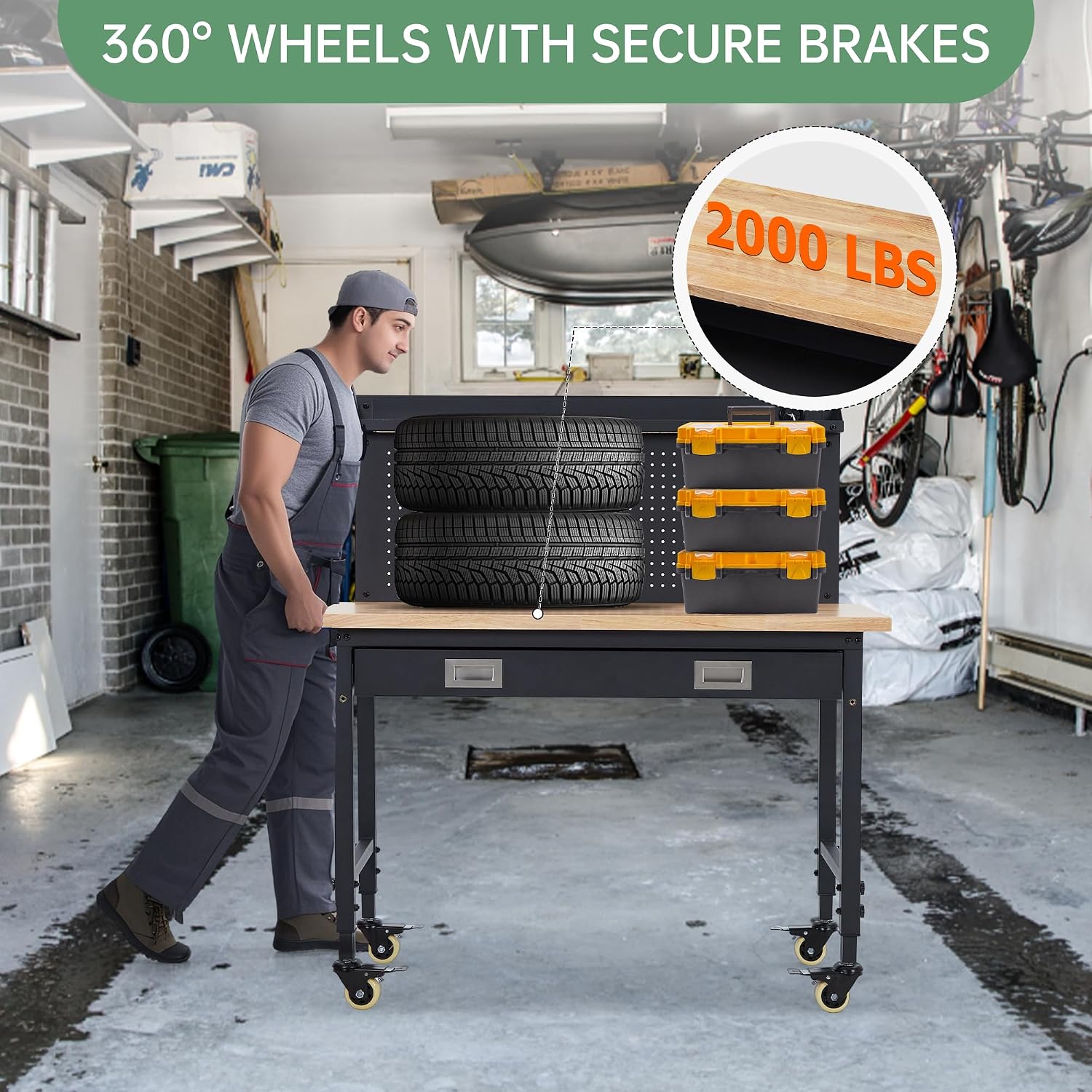 Tacleekii 48x24 cali Regulowan – Workshop Tools Bench recenzja i cena