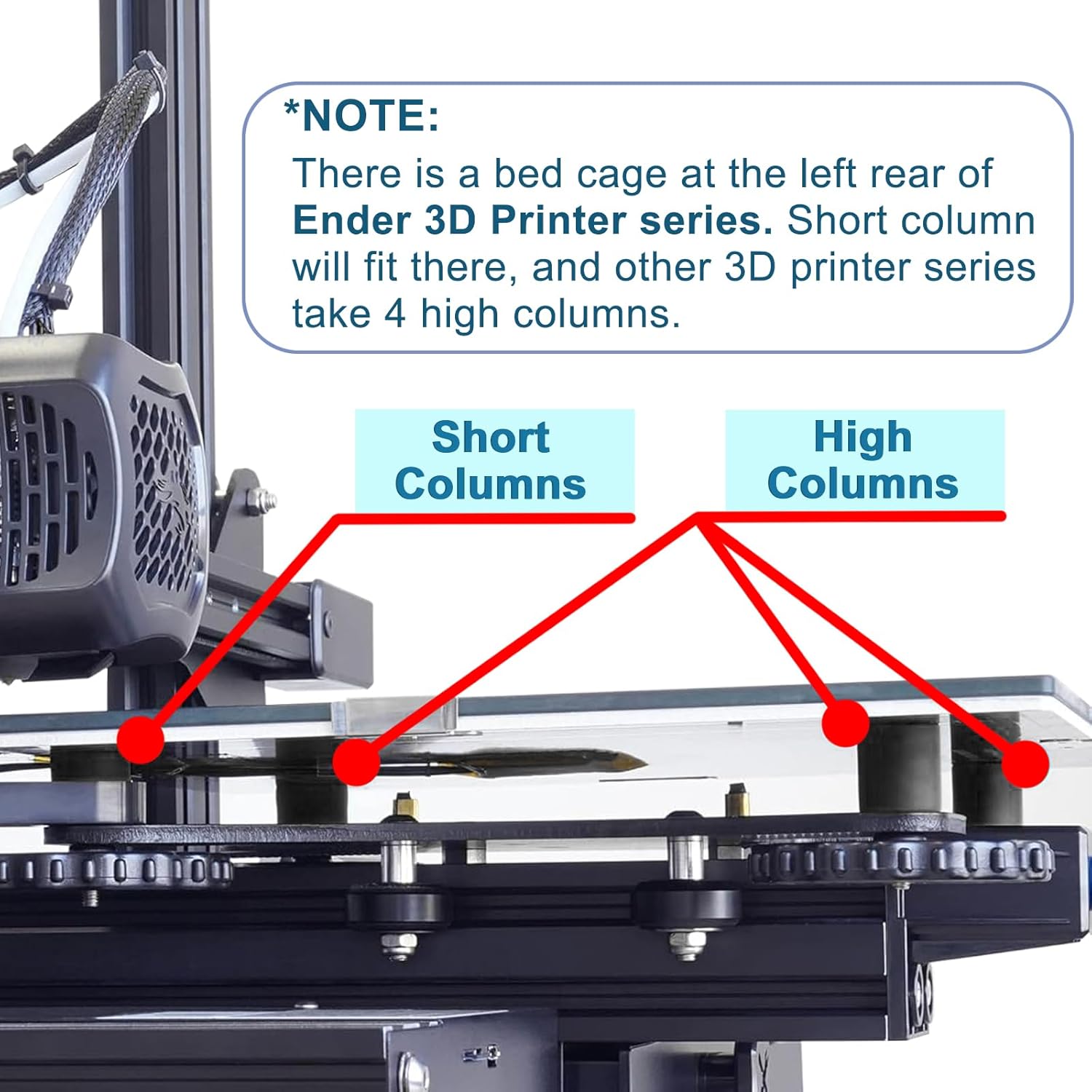 4 SZTUK nakrętek poziomujących – Creality Printer K1 recenzja i cena